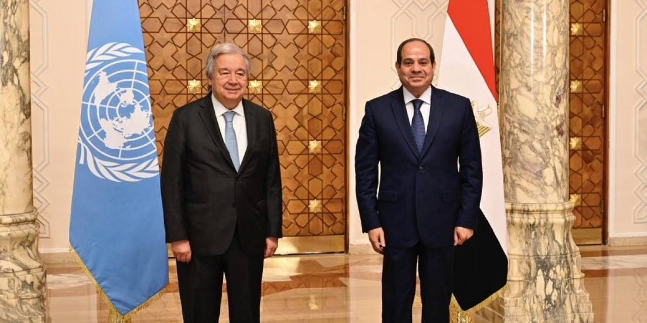 Bm Genel Sekreteri Guterres, Mısır Cumhurbaşkanı Sisi İle Görüştü