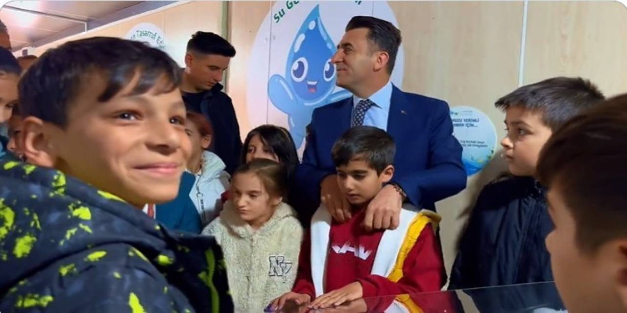 Miniklerle Birlikte ‘Su Tasarruf Tırında’ Bilgilendirme