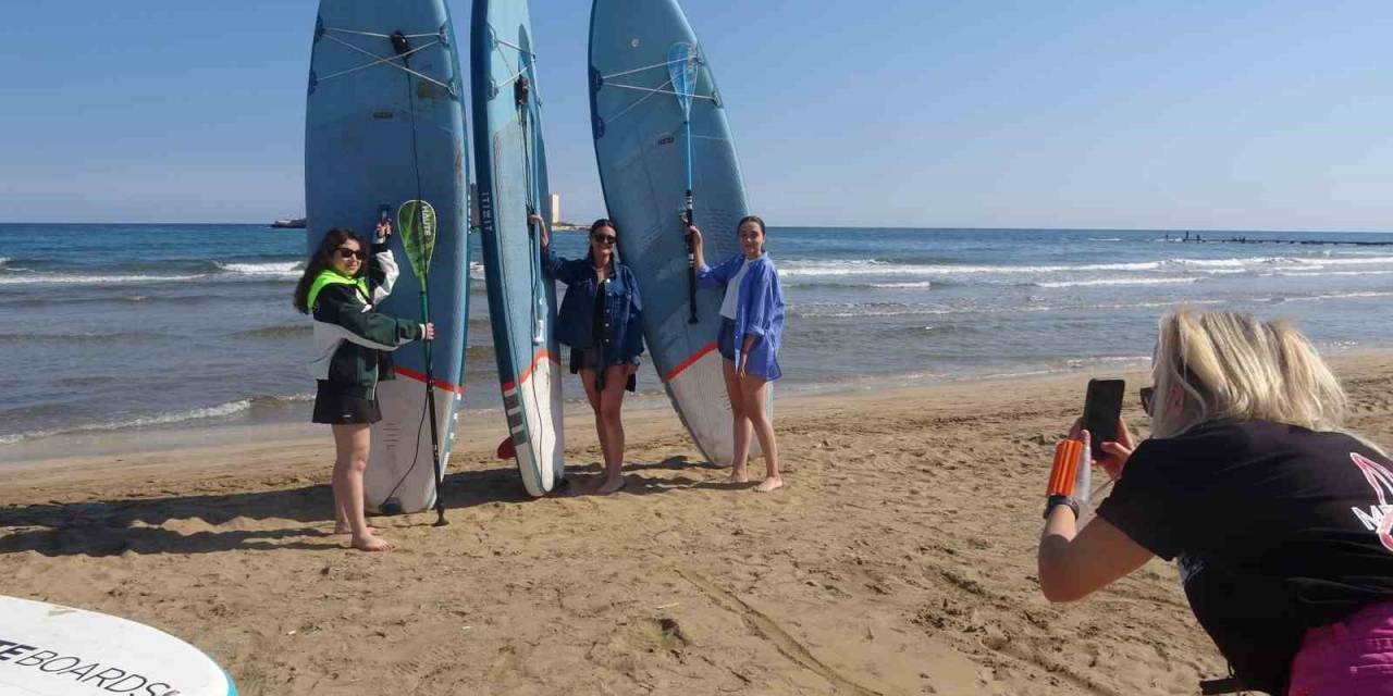 Kızkalesi’nde Mart Ayında Deniz Keyfi