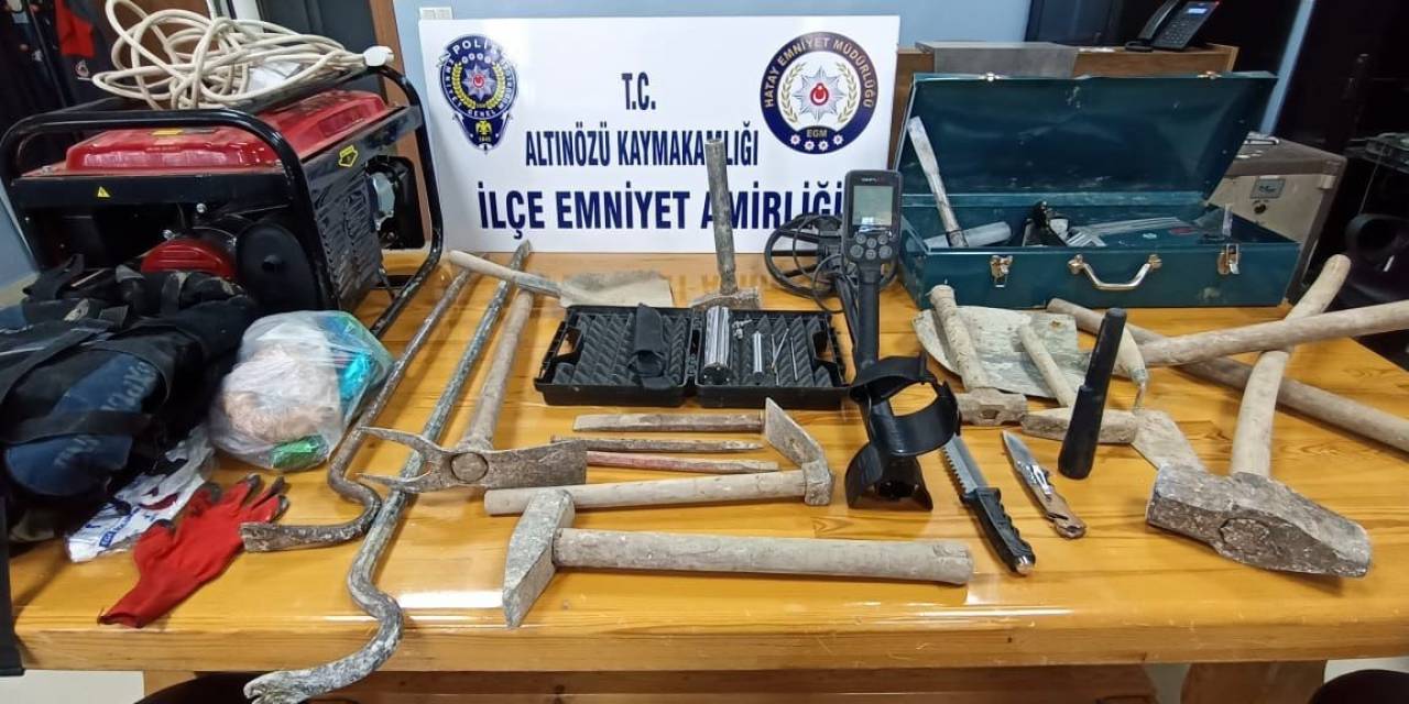 Hatay’da Kaçak Kazı Yapan 4 Şahıs Gözaltına Alındı