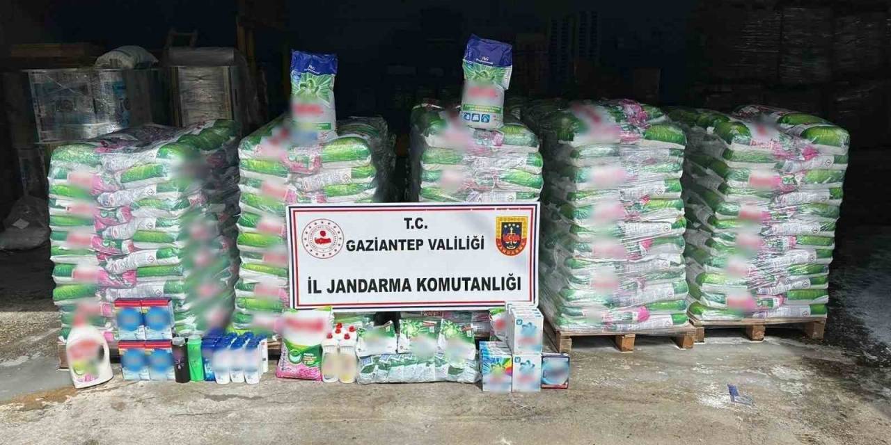 Gaziantep’te Jandarma Ekiplerinden Sahte Deterjan Operasyonu
