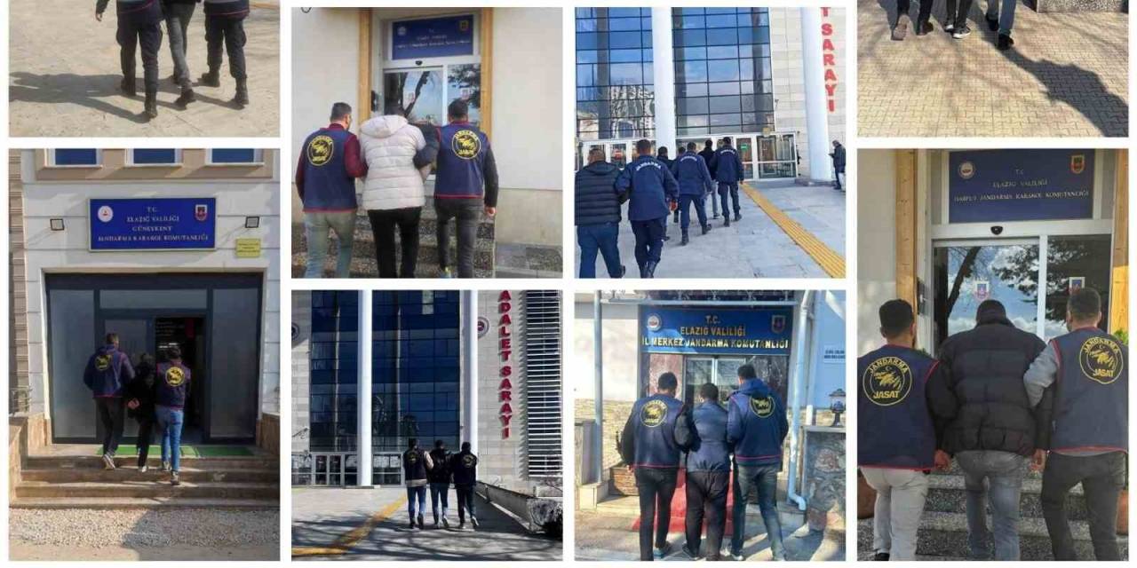 Elazığ’da Kesinleşmiş Hapis Cezası Bulunan 34 Zanlı Yakalandı