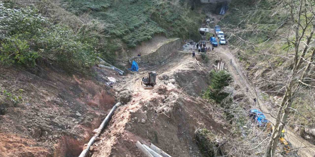 Trabzon’da 3 İşçiye Mezar Olan İshale Hattı Sahası Havadan Görüntülendi
