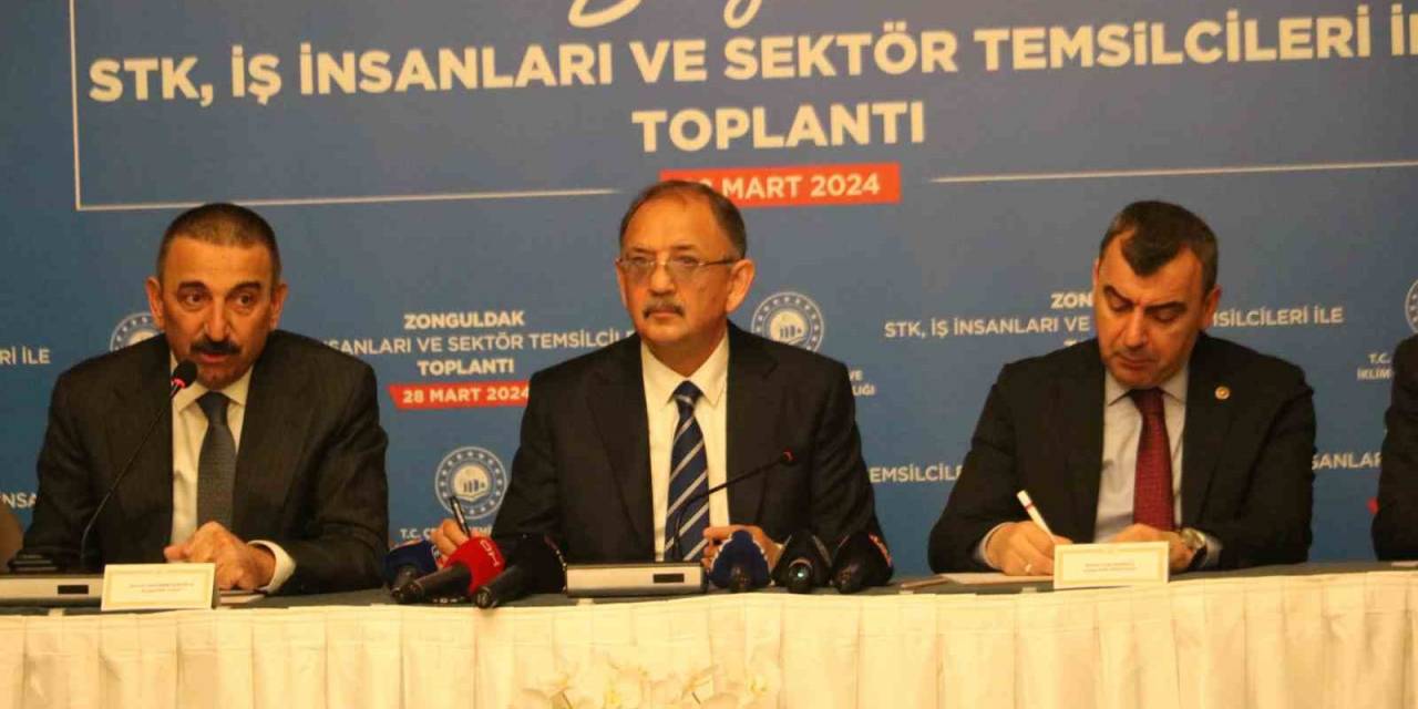 Bakan Özhaseki: "yapmamız Gereken Afetlere Karşı Dirençli Şehirler Oluşturmak”