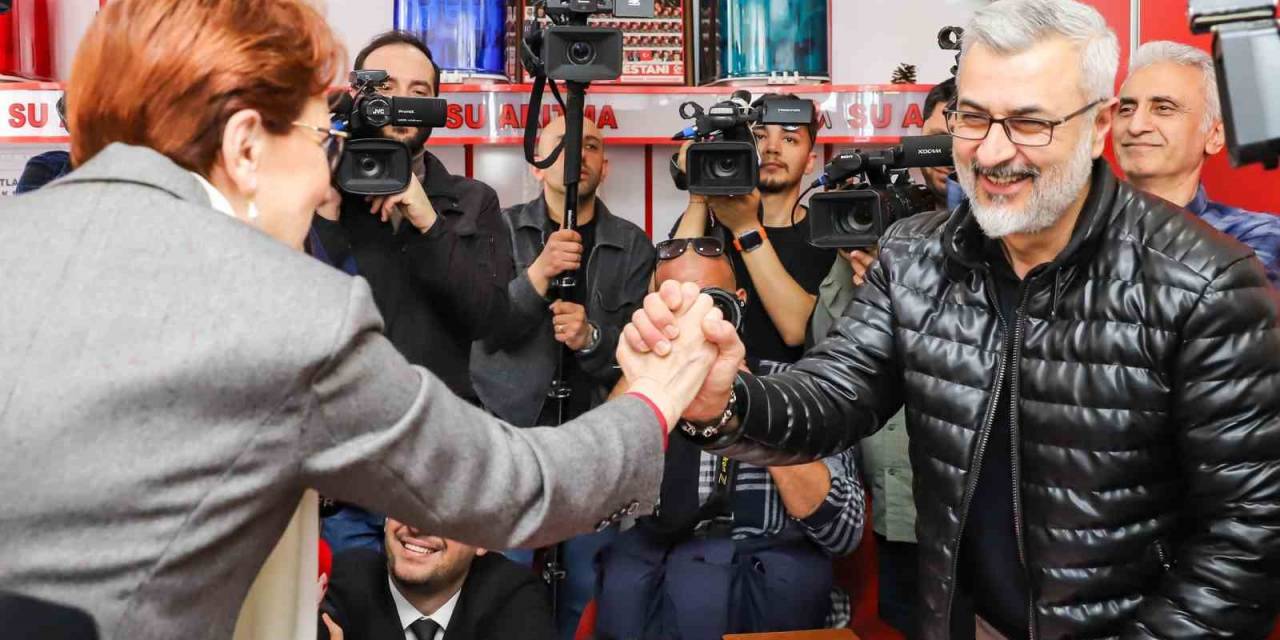 İyi Parti Lideri Akşener, Gölbaşı’nda Esnafı Ziyaret Etti