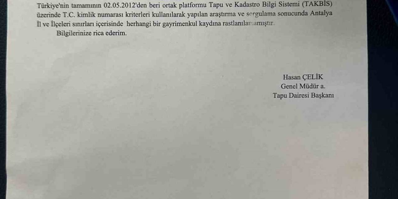 Turgut Altınok’tan Antalya’daki Konut İddialarına Yanıt