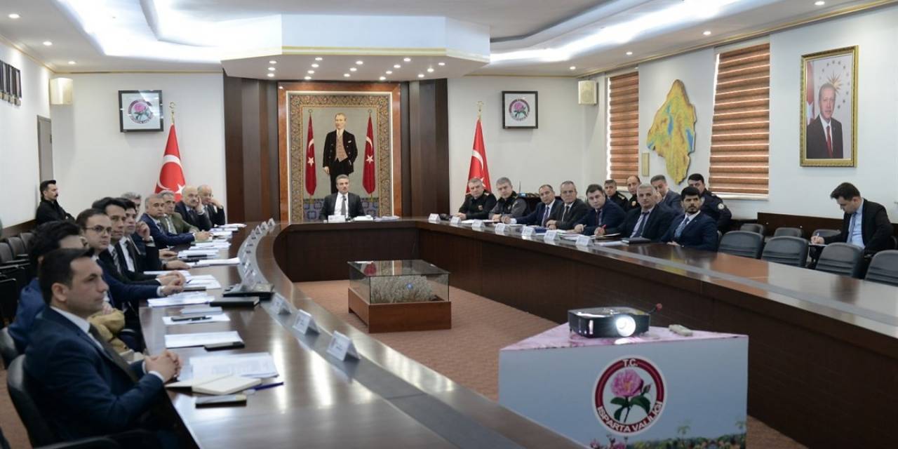 Isparta’da Seçim Güvenliği Toplantısı Yapıldı