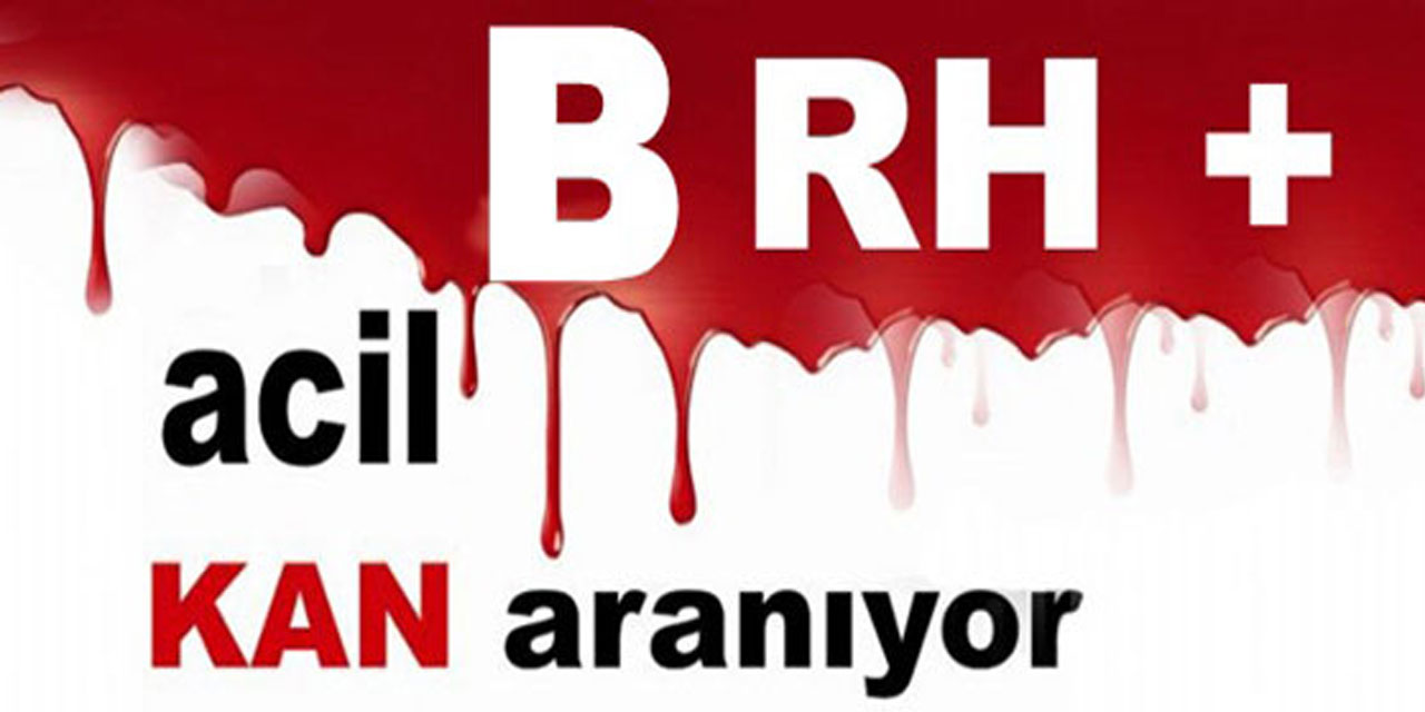 Rize'de B Rh (+) kan aranıyor