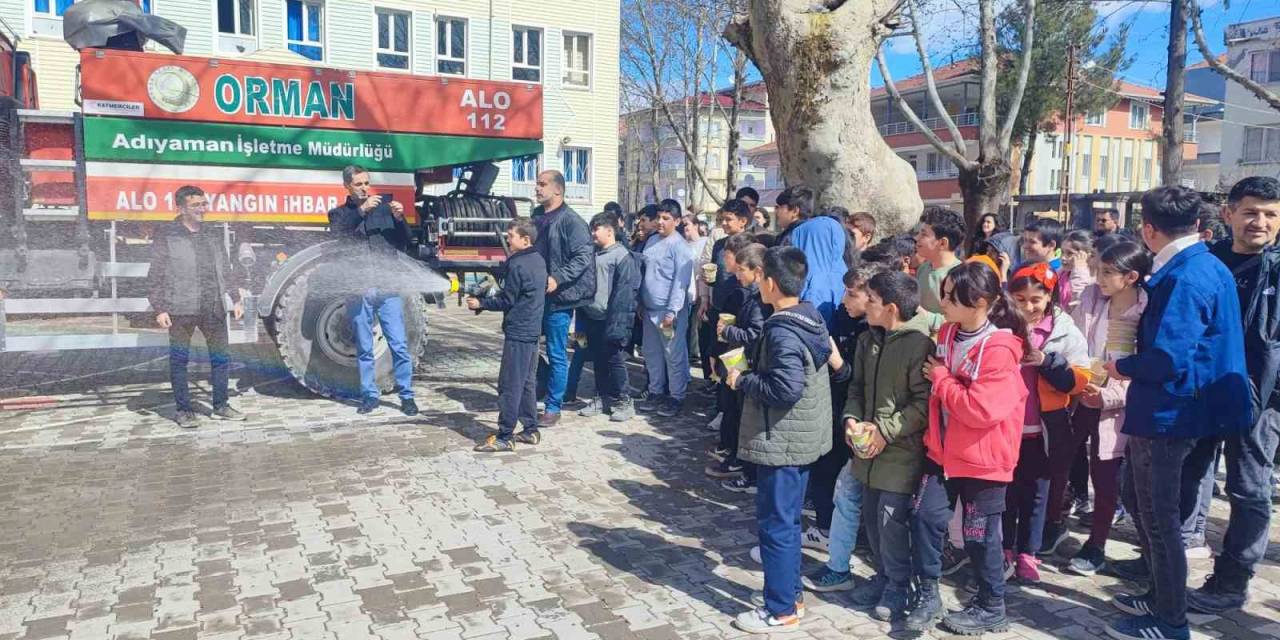 Gölbaşı İlçesinde Öğrencilere Orman Yangını Eğitimi Verildi