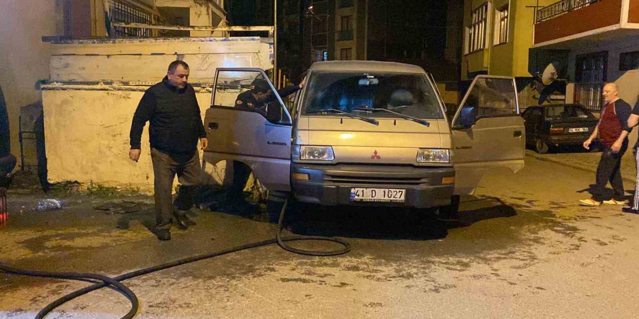 Park Halindeki Araçta Yangın Çıktı