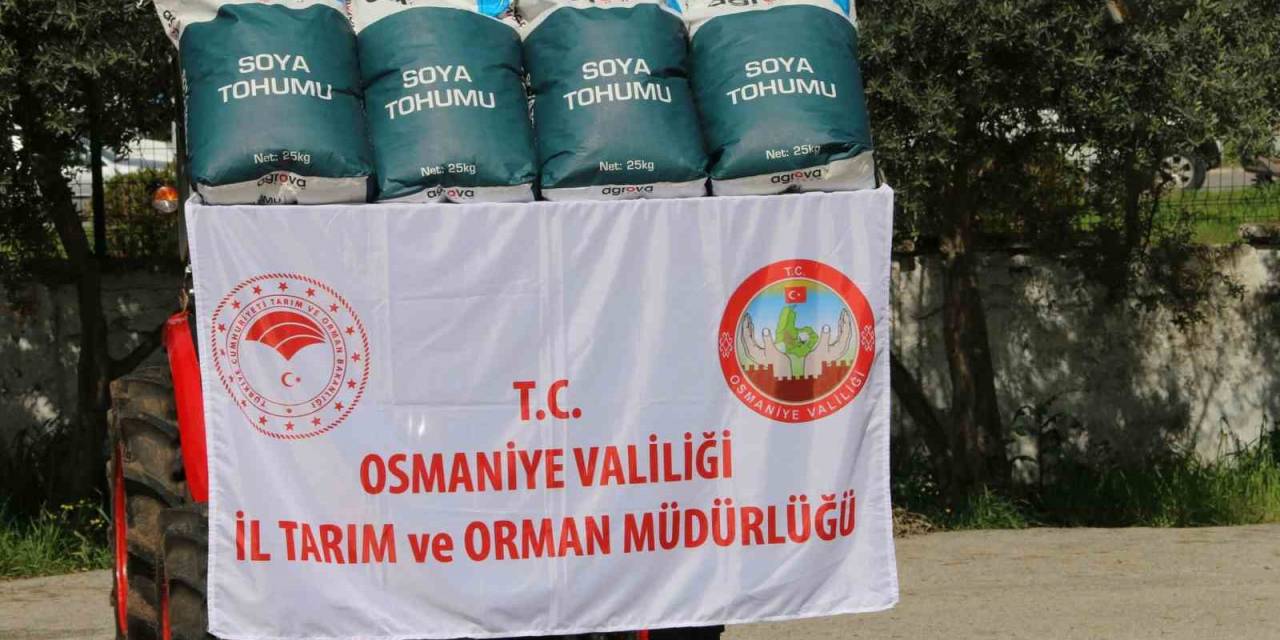 Osmaniye’de Çiftçilere Soya Tohumu Desteği