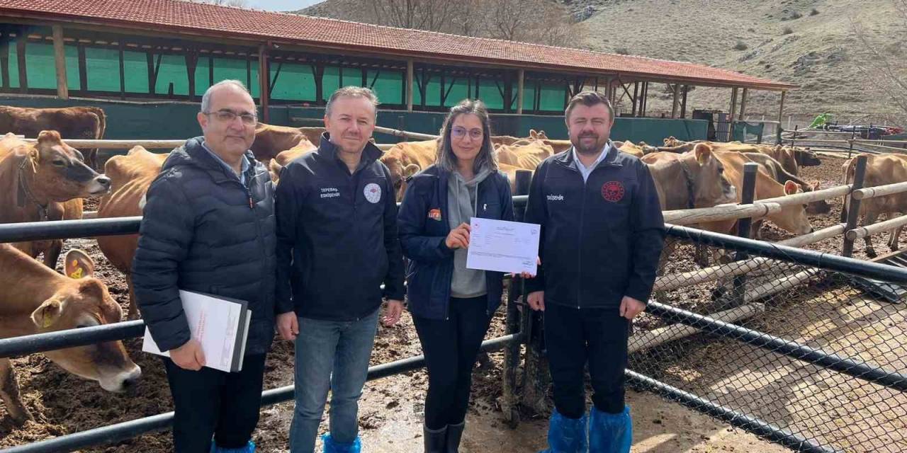 Tepebaşı’nda Bir İlki Başaran Süt Çiftliğine ’avrupa Birliği Onaylı Süt Çiftliği Sertifikası’ Verildi