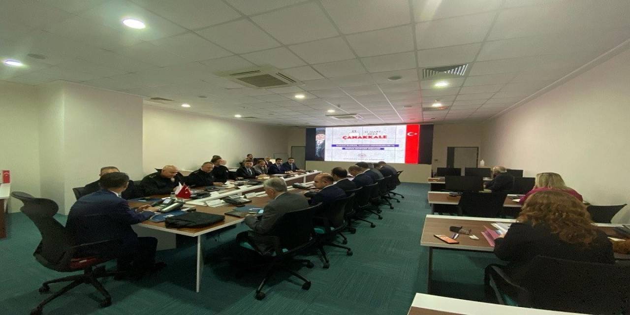 Çanakkale’de Seçim Güvenliği Toplantısı Yapıldı