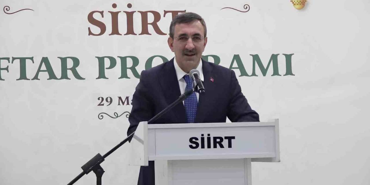 Cumhurbaşkanı Yardımcısı Yılmaz: "Cumhur İttifakı’na Verilen Her Oy Siirt’in Geleceğine Verilen Oydur"