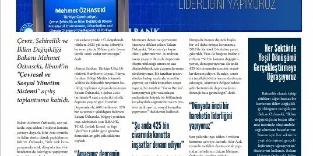 ‘Sıfır Atık’ Gazetesinin Yeni Sayısı Okuyucularla Buluştu