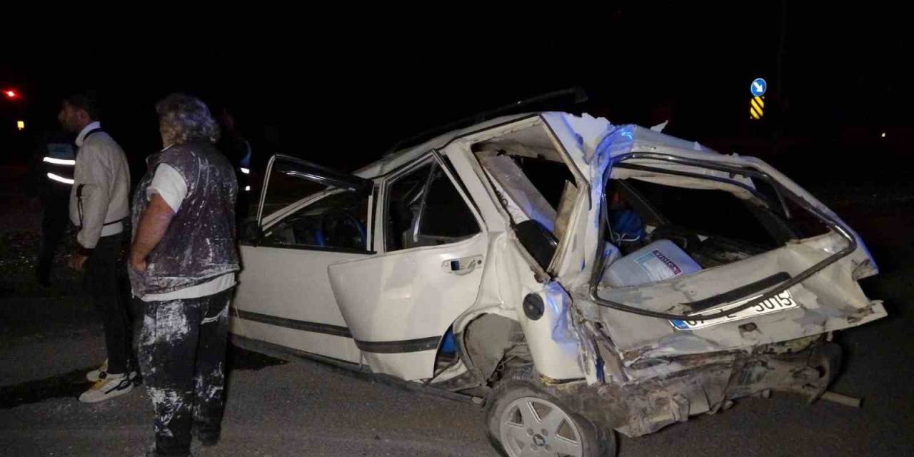 Otomobilin Hurdaya Döndüğü Kazada Emniyet Kemeri Hayat Kurtardı