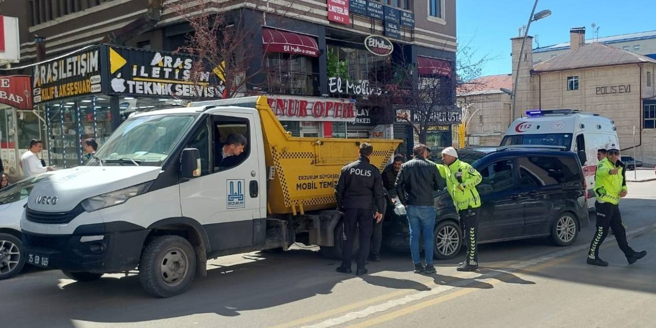 Erzurum’da Seçim Günü Trafik Kazası: 1 Yaralı