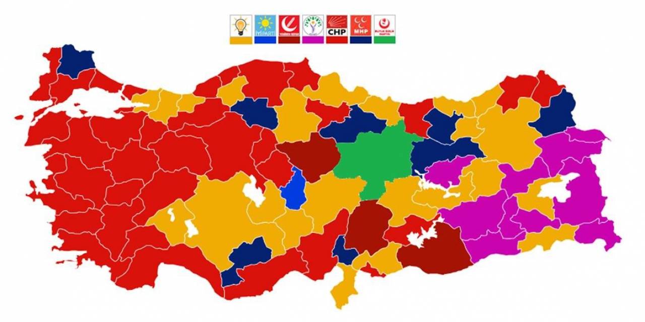Samsun’da 17 İlçe, 6 Parti Ve 1 Bağımsız Aday Arasında Dağıldı