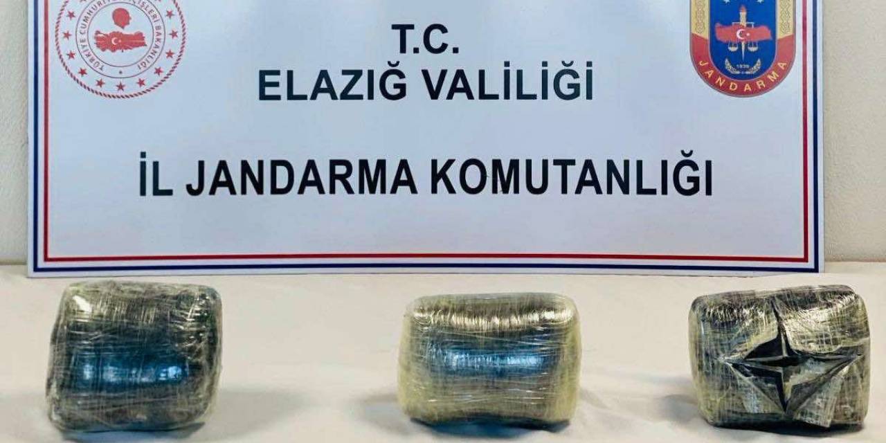 Elazığ’da 9 Kilo Esrar Ele Geçirildi