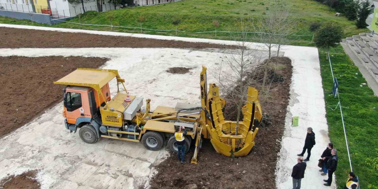 Kütüphane Parkı’nda Peyzaj Çalışmaları