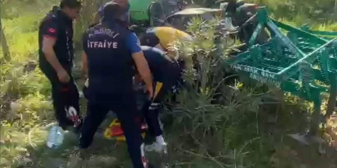 Devrilen Traktörün Sürücüsü Hayatını Kaybetti