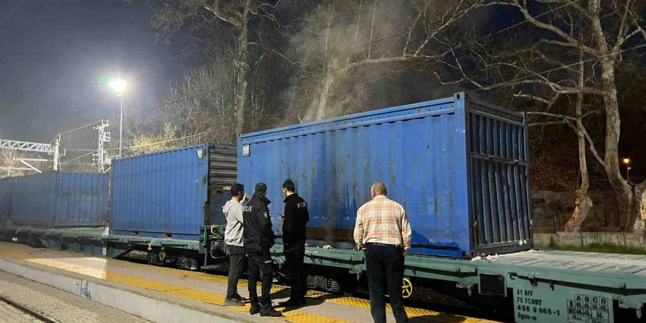 Yük Treninde Çıkan Yangın Korkuttu