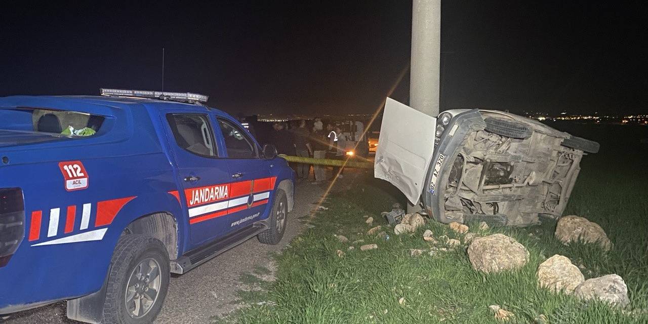 Otomobil Direğe Çarptı: 1 Ölü