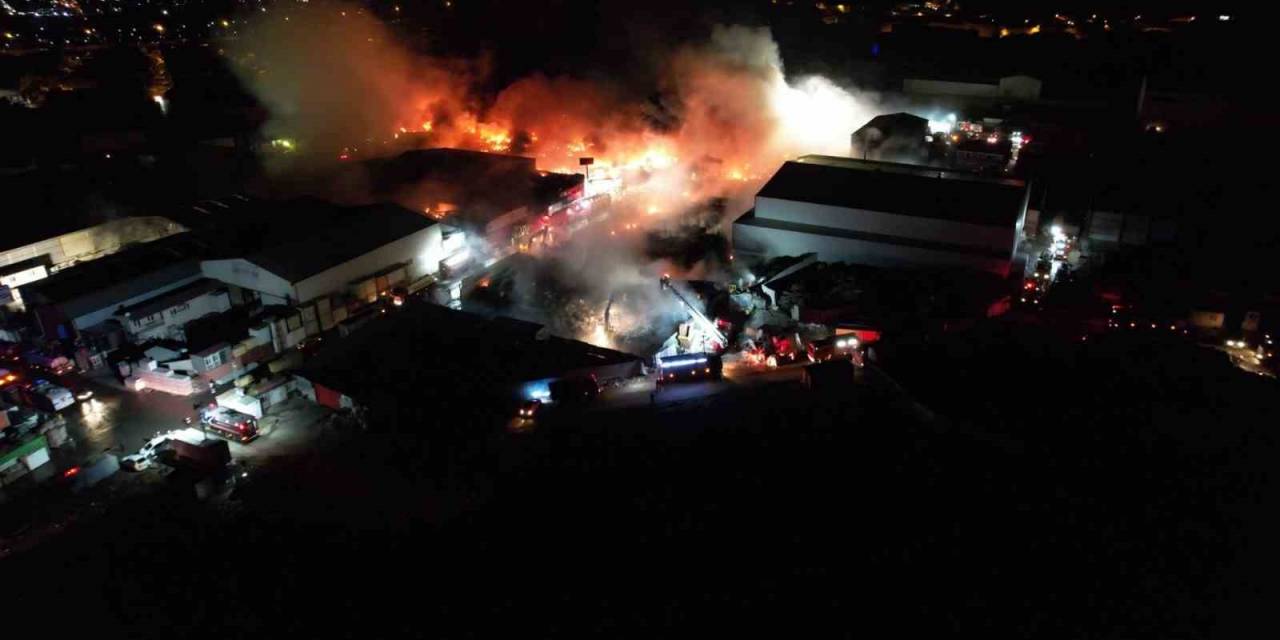 Başkentteki Yangın 10. Saatinde Havadan Görüntülendi