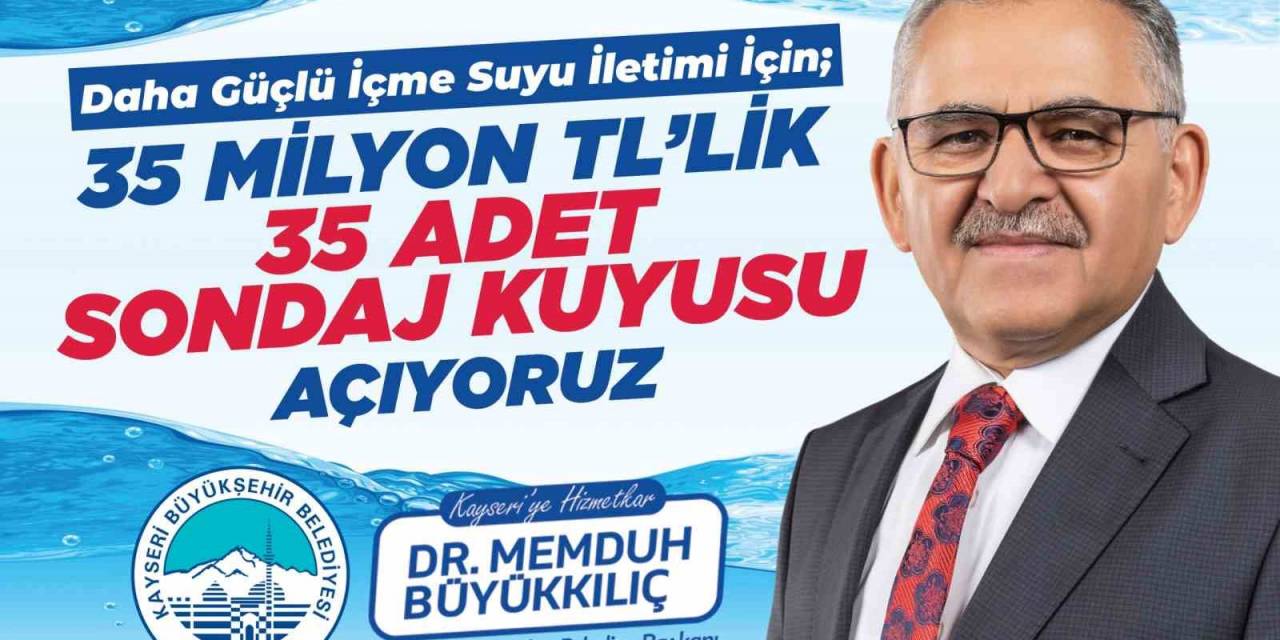 Başkan Büyükkılıç: "35 Milyon Tl’lik İçme Suyu Sondaj Kuyusu Açacağız"