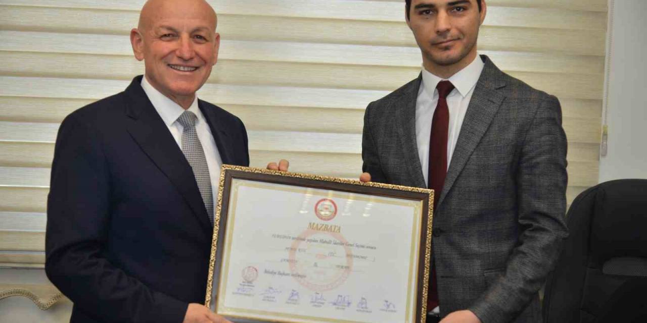 Terme Belediye Başkanı Şenol Kul, Mazbatasını Aldı