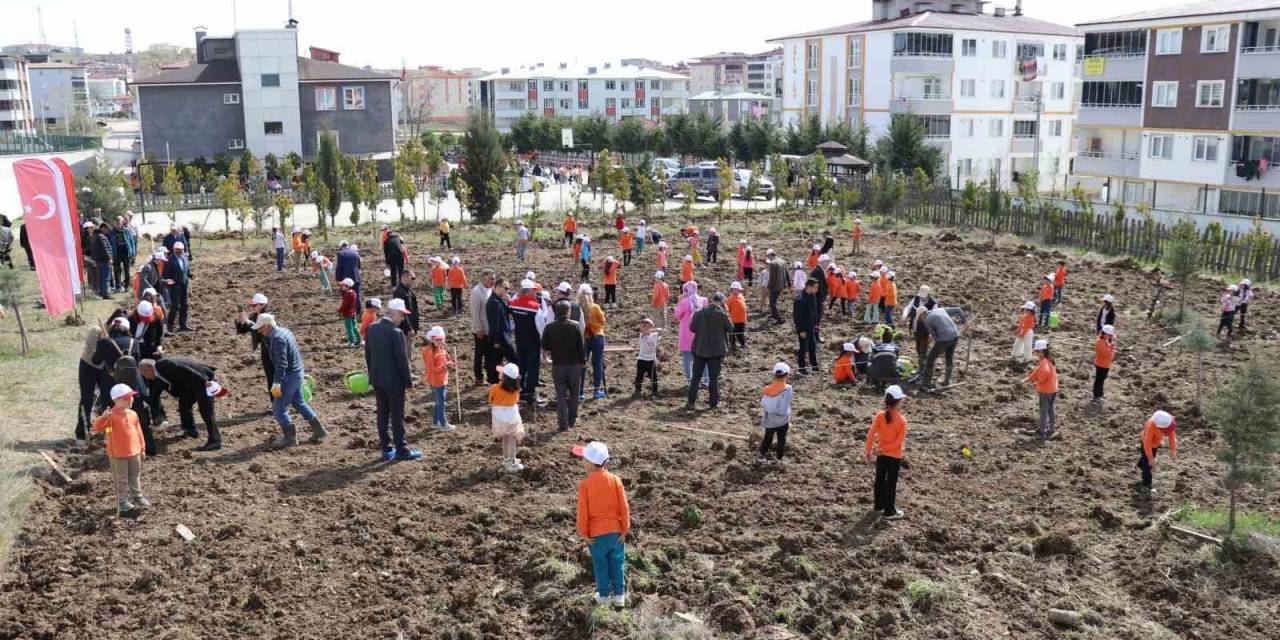 ’okuldaki Çiftlik Projesi’: Meyve Fidanları Okul Bahçesine Dikildi