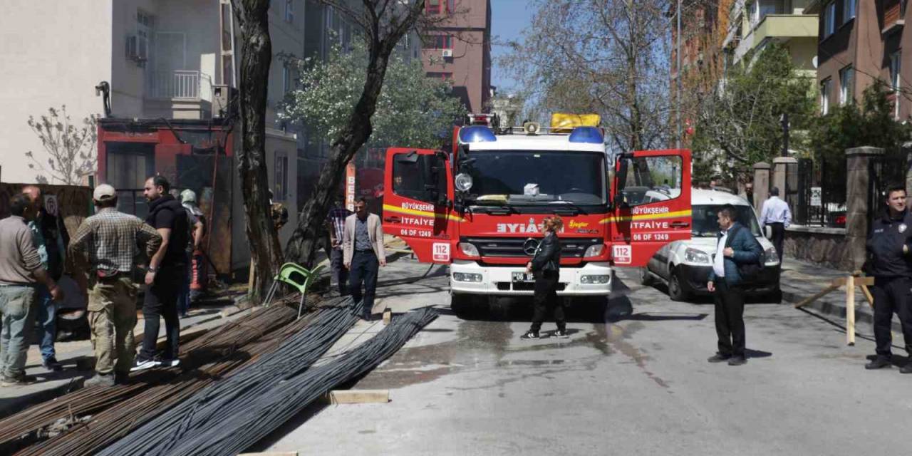 Ankara’da Ysk Yakınında Korkutan Yangın