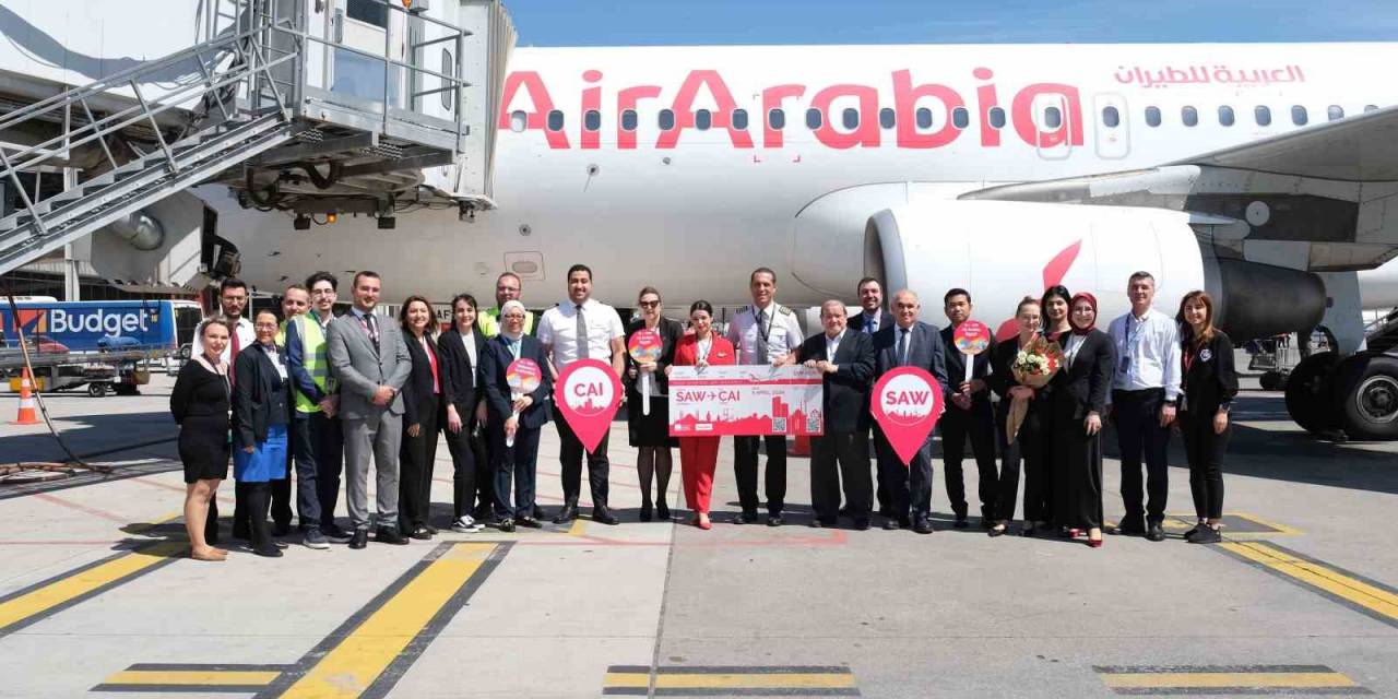 Sabiha Gökçen’den Air Arabia Egypt İle Kahire Uçuşları Başladı