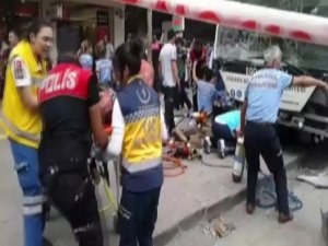Başkent'te otobüs durağa daldı 10 ölü