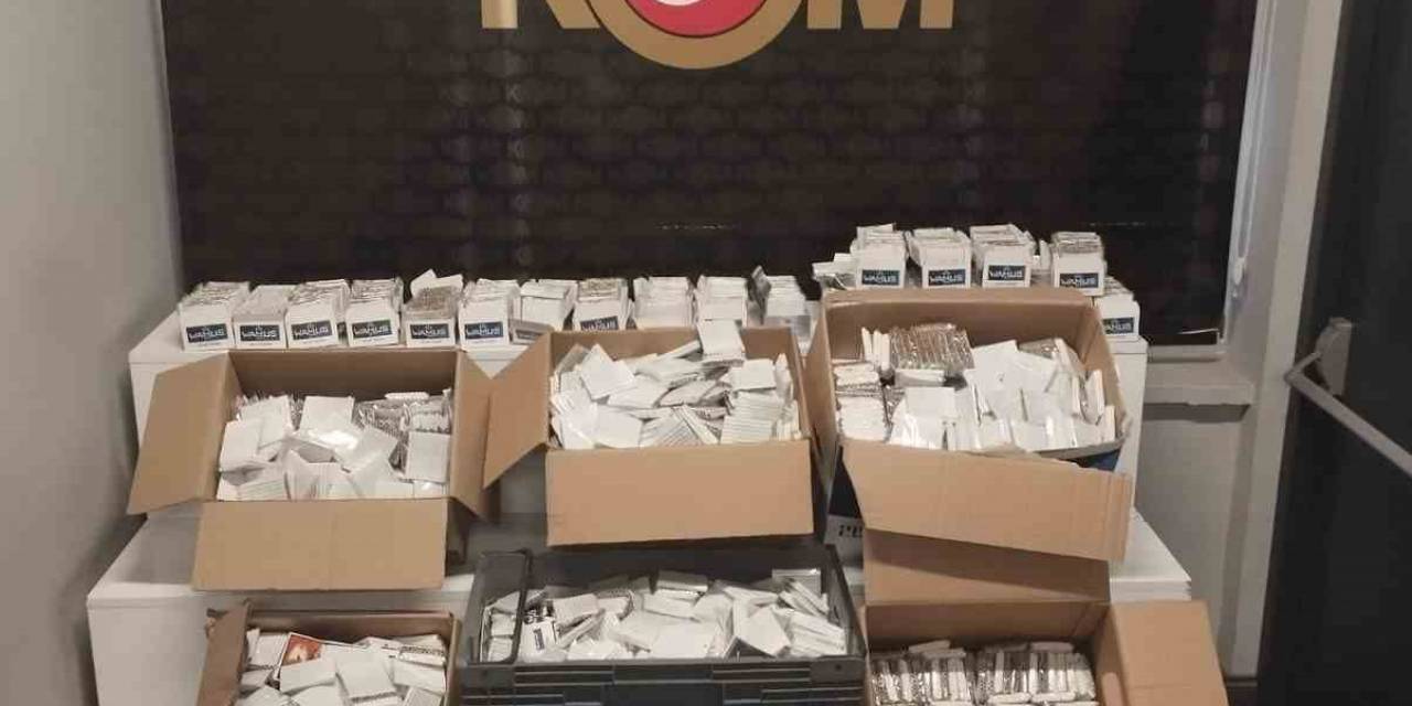 Kayseri’de 56 Bin Dal Doldurulmuş Makaron Ele Geçirildi