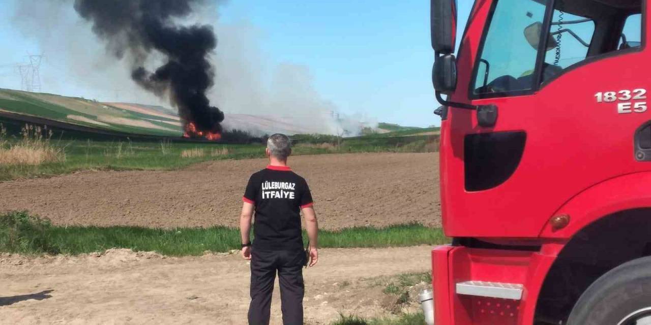 Lüleburgaz’da Sazlık Yangını