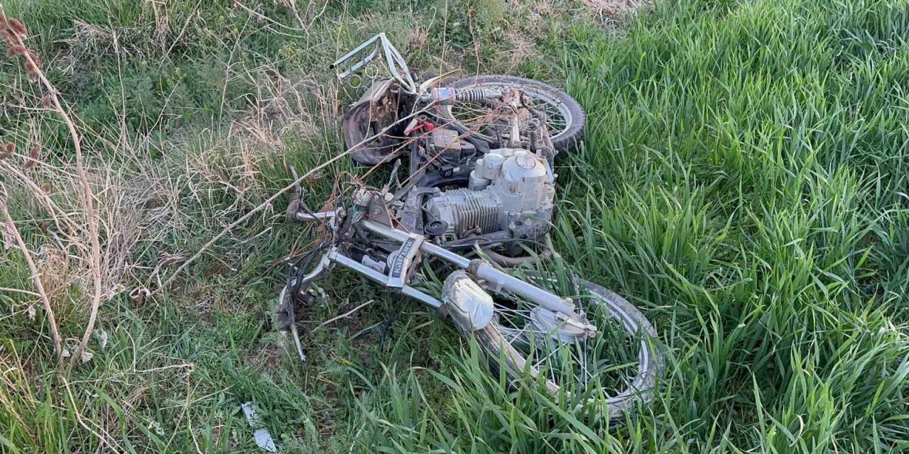 Tarım Arazisine Giren Motosiklet Sürücüsü Ağır Yaralandı