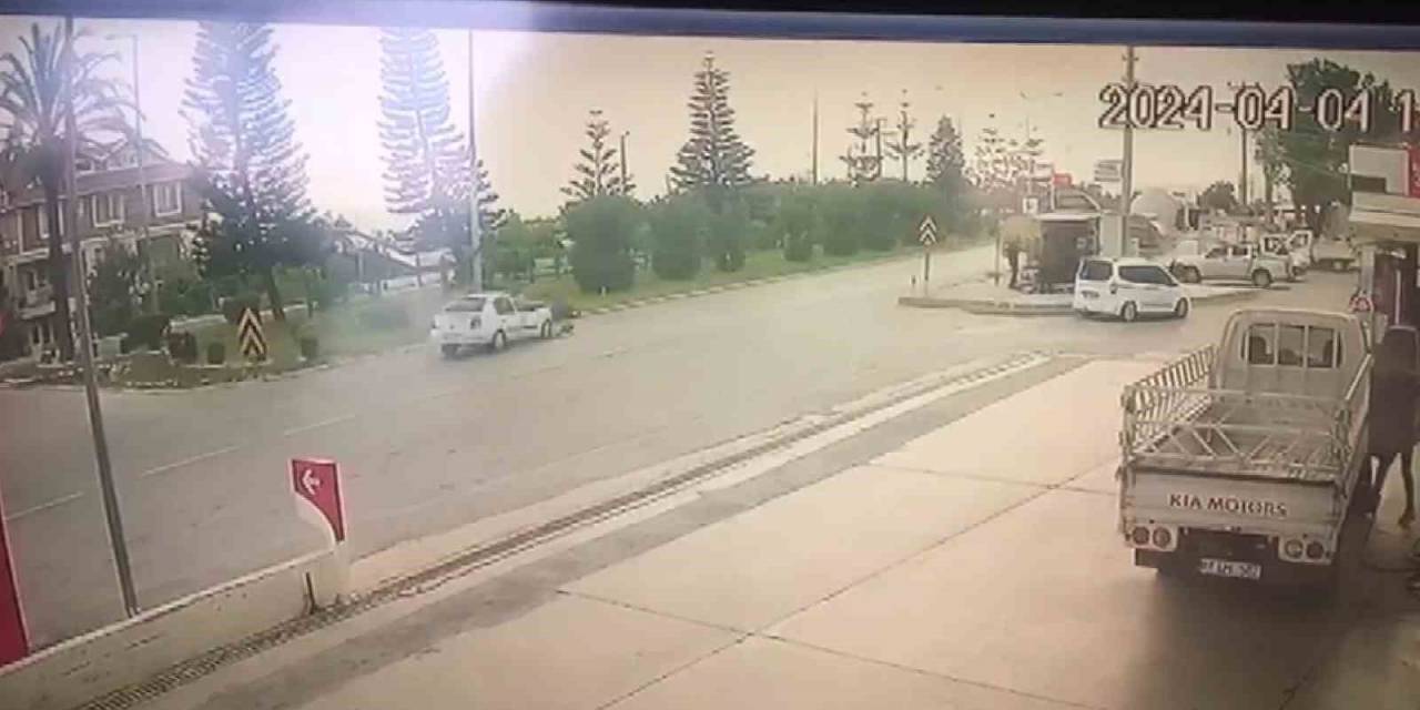 Alanya’da Bir Kişinin Öldüğü Trafik Kazası Güvenlik Kamerasında
