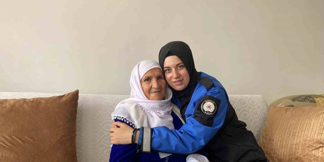 Hakkari Polisinden 100 Yaşındaki Zeynep Nineye Ziyaret