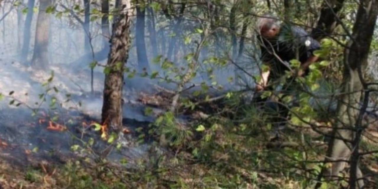 Uludağ Eteklerinde Çıkan Yangını Söndürme Çalışmaları Paylaşıldı