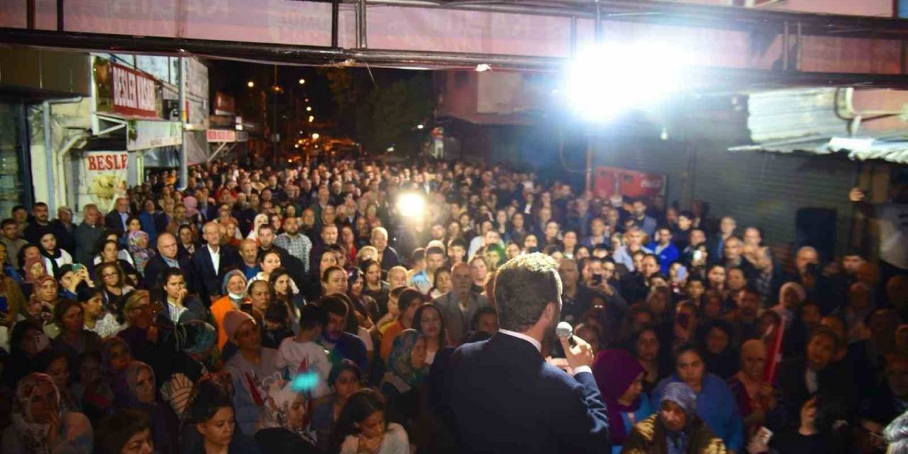 Ceyhan Belediye Başkanı Kadir Aydar Teşekkür Mitingi Yaptı