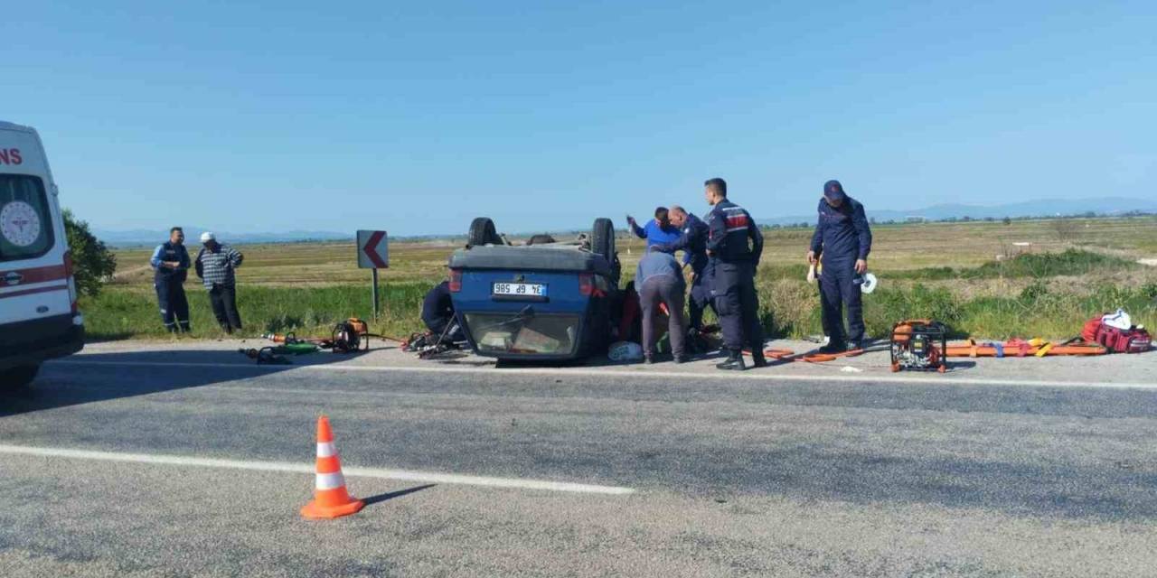 Manyas’ta Yaralamalı Trafik Kazası