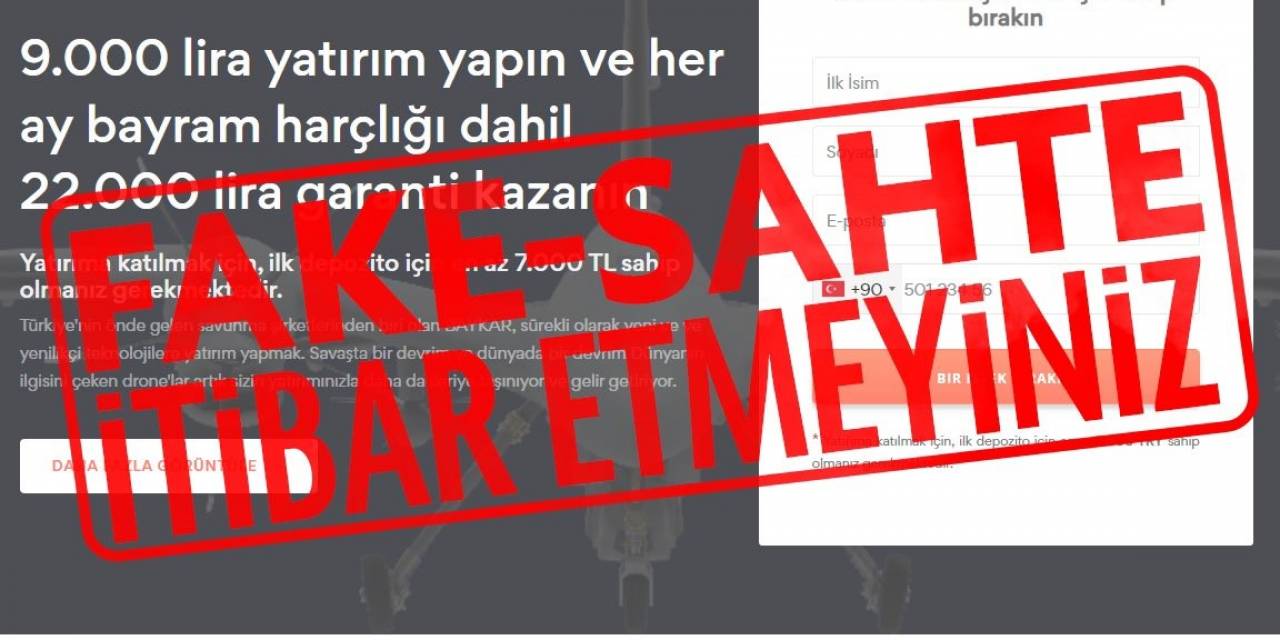 Baykar’dan Yatırım Dolandırıcılığına Karşı Uyarı: “Halka Açık Bir Şirket Olmayan Baykar, Hiçbir Zaman Yatırım Teklifinde Bulunmamaktadır”