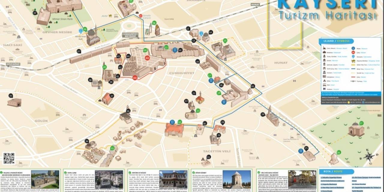 Büyükşehir’den Kayseri Turizm Haritası