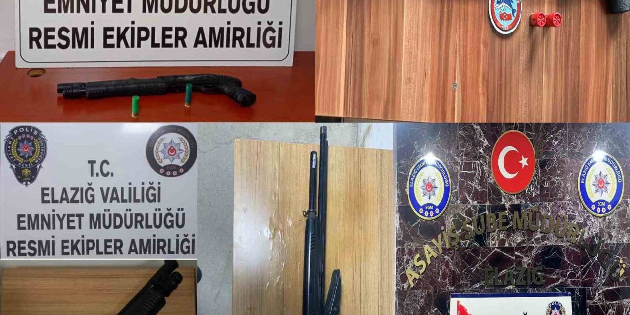 Elazığ’da 13 Adet Ruhsatsız Silah Ele Geçirildi