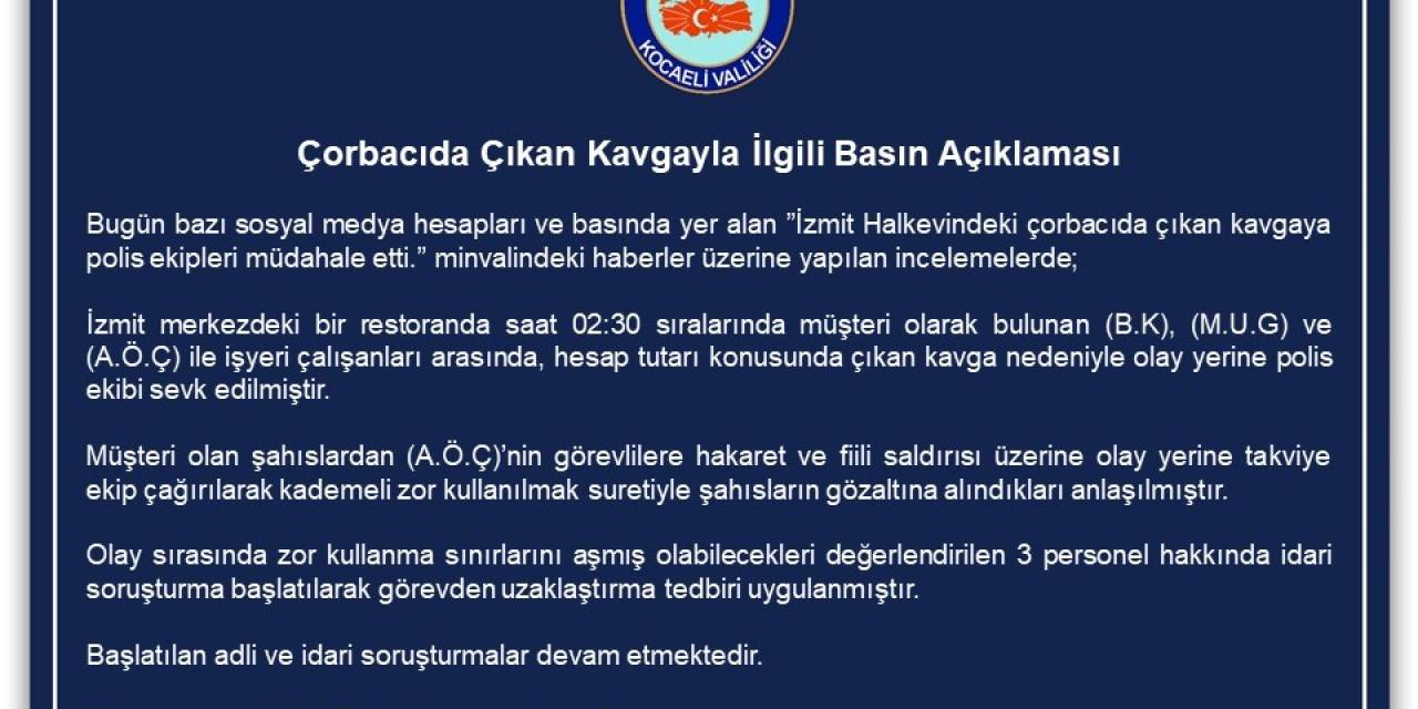 Çorbacıda Hesap Kavgası: Bir Müşteri Polise Saldırdı, 3 Kişi Gözaltına Alındı
