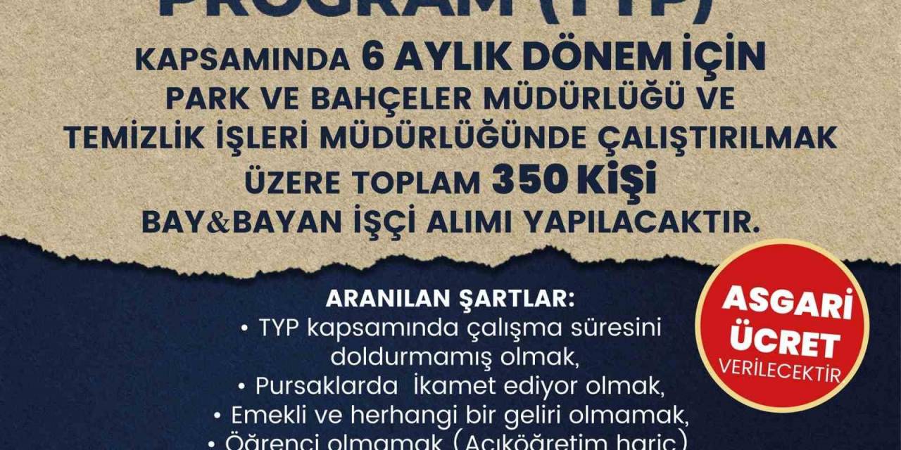 Pursaklar Belediyesi 350 İşçi Alımı Yapacak