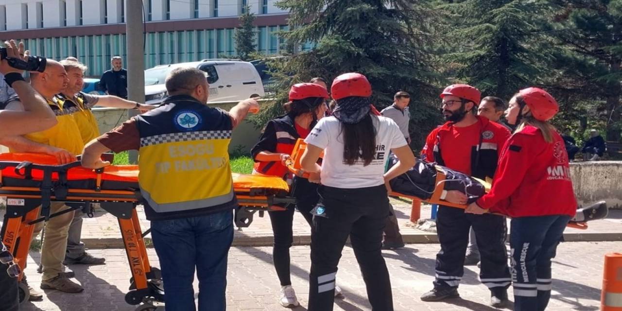 Esogü Hastanesi’nde Yangın Tatbikatı Yapıldı