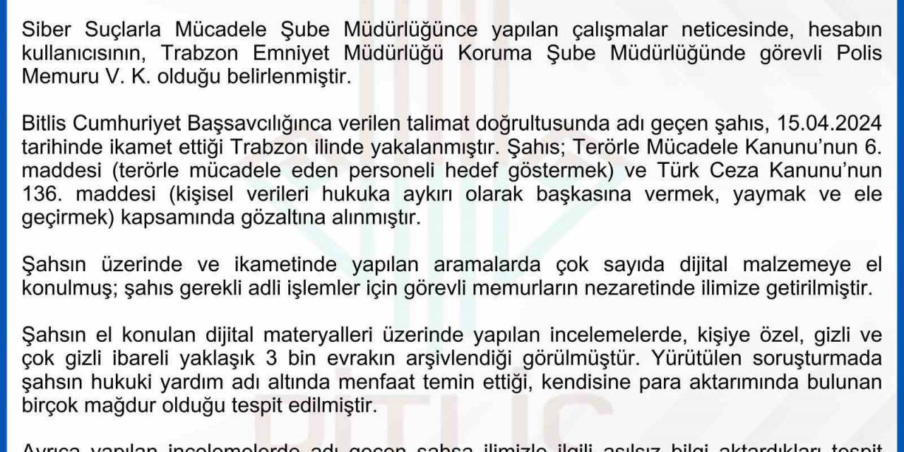 Bitlis Valiliği Ve Egm’den ’bombacı Mülayim’ Açıklaması