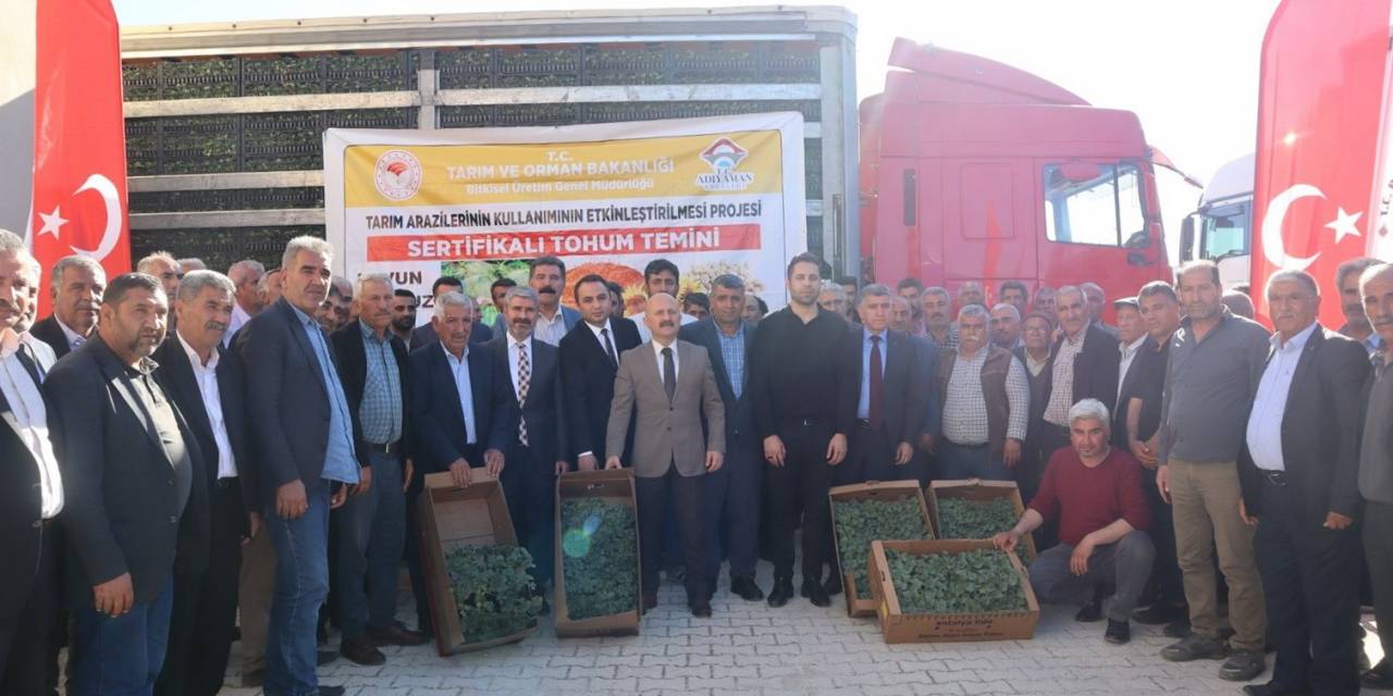 Besni’de Çiftçiye 360 Bin Adet Fide Dağıtıldı